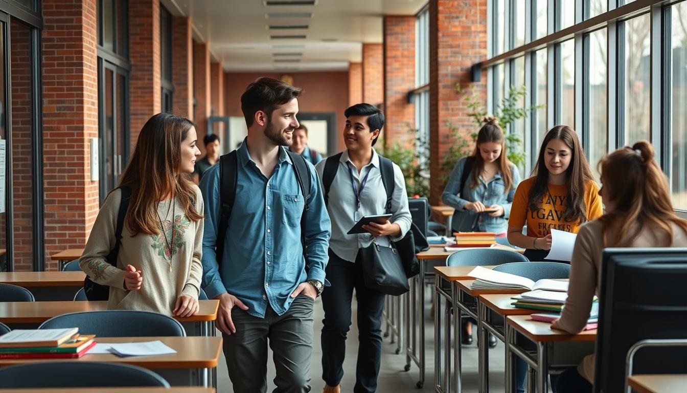 Student using online courses for flexible education
