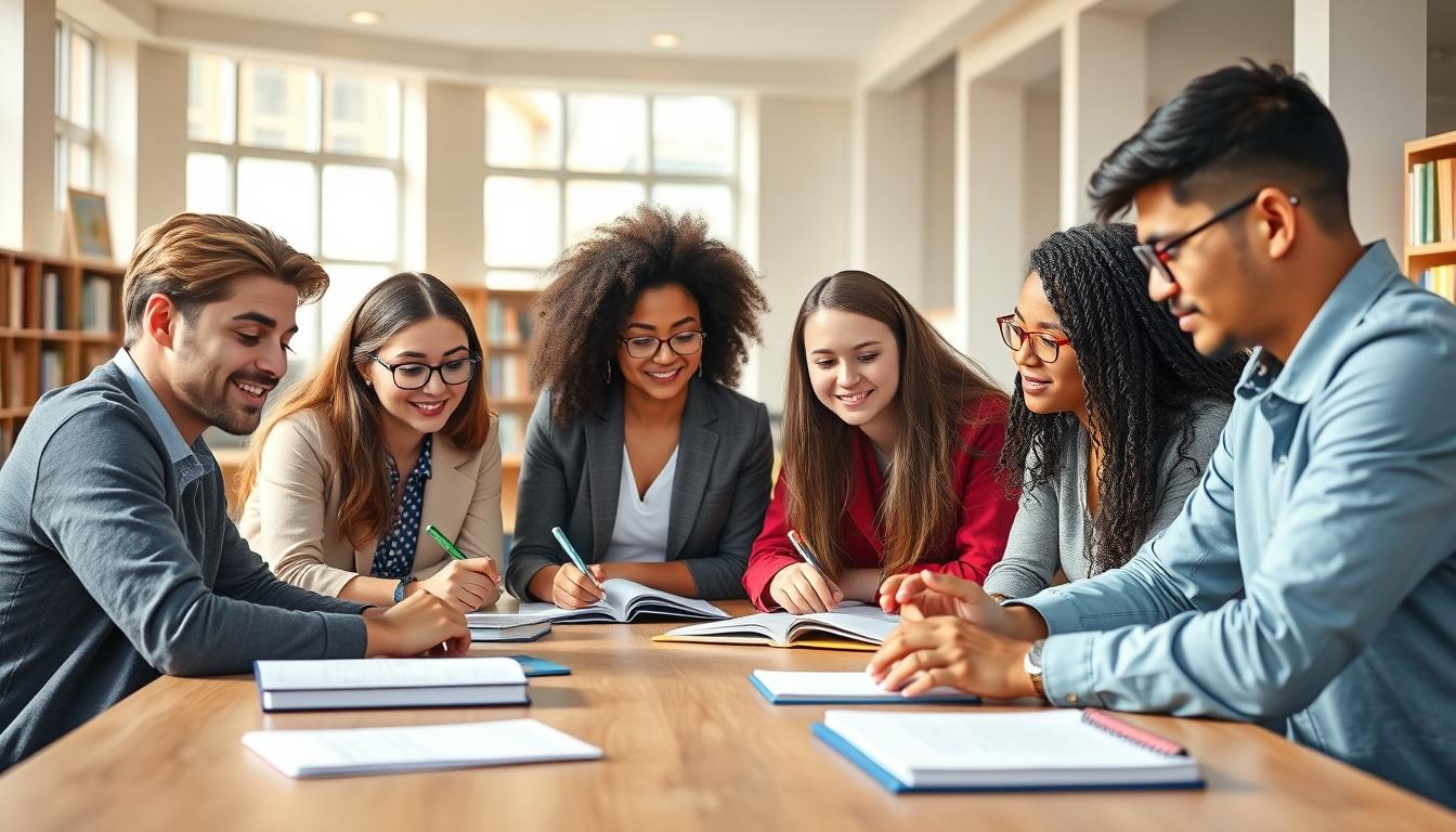 Structured study materials and learning resources on a desk